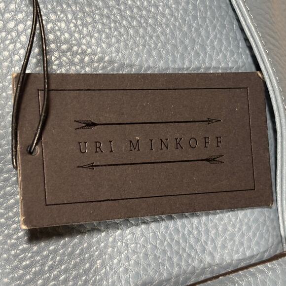 NEW WITH TAGS URI MINKOFF BLUE LEATHER DUFFEL BAG - Picture 9 of 11